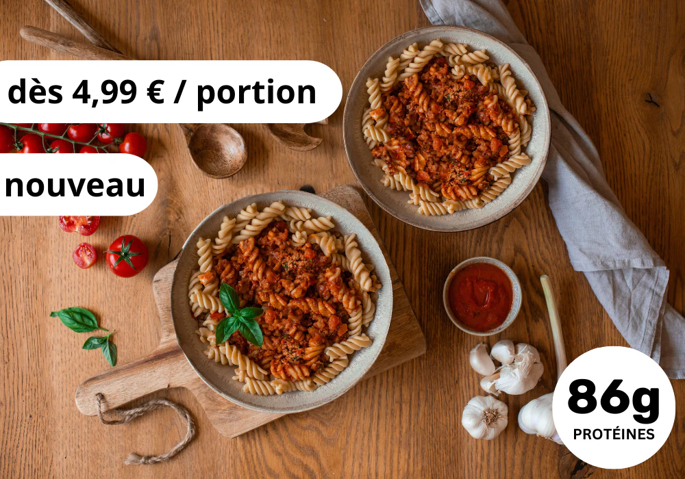 ~ Pâtes protéinées à la bolognaise (XL, 2 Portions)